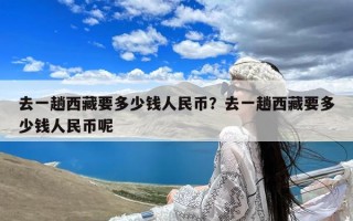 去一趟西藏要多少钱人民币？去一趟西藏要多少钱人民币呢