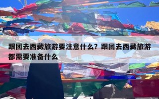 跟团去西藏旅游要注意什么？跟团去西藏旅游都需要准备什么