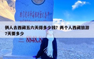 俩人去西藏五六天得多少钱？两个人西藏旅游7天要多少