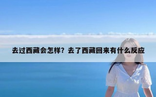 去过西藏会怎样？去了西藏回来有什么反应