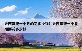 去西藏玩一个月的花多少钱？去西藏玩一个星期要花多少钱