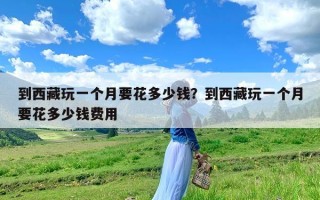 到西藏玩一个月要花多少钱？到西藏玩一个月要花多少钱费用