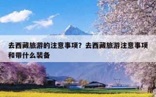 去西藏旅游的注意事项？去西藏旅游注意事项和带什么装备