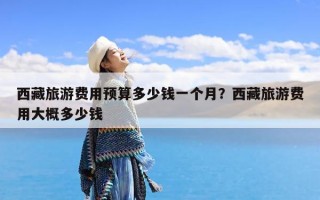 西藏旅游费用预算多少钱一个月？西藏旅游费用大概多少钱