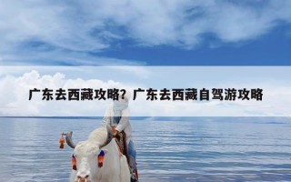 广东去西藏攻略？广东去西藏自驾游攻略