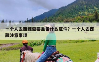 一个人去西藏需要准备什么证件？一个人去西藏注意事项