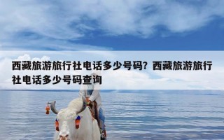 西藏旅游旅行社电话多少号码？西藏旅游旅行社电话多少号码查询