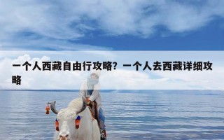 一个人西藏自由行攻略？一个人去西藏详细攻略
