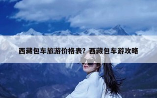 西藏包车旅游价格表？西藏包车游攻略