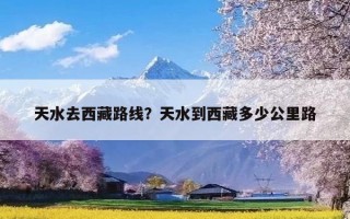 天水去西藏路线？天水到西藏多少公里路