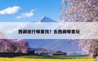 西藏旅行哪里找？去西藏哪里玩