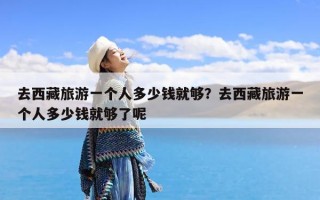 去西藏旅游一个人多少钱就够？去西藏旅游一个人多少钱就够了呢