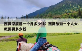西藏深度游一个月多少钱？西藏旅游一个人大概需要多少钱