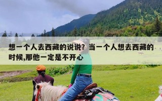 想一个人去西藏的说说？当一个人想去西藏的时候,那他一定是不开心