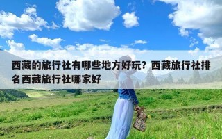 西藏的旅行社有哪些地方好玩？西藏旅行社排名西藏旅行社哪家好