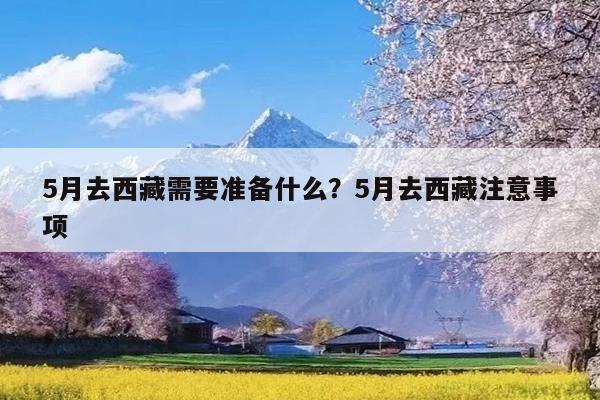 5月去西藏需要准备什么?5月去西藏注意事项