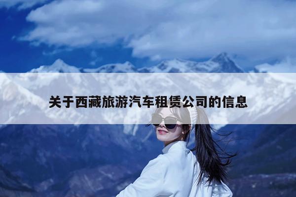 关于西藏旅游汽车租赁公司的信息