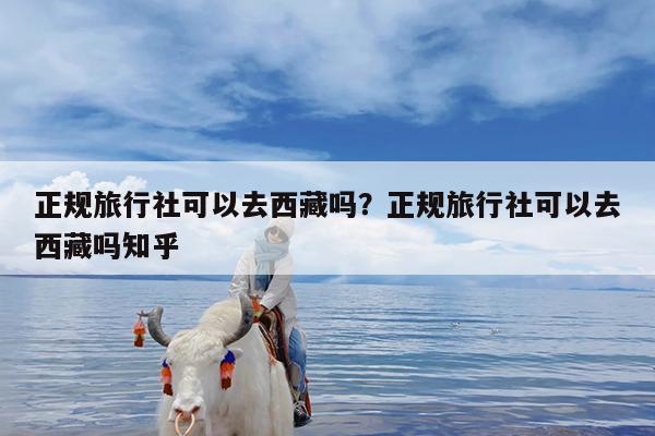 正规旅行社可以去西藏吗?正规旅行社可以去西藏吗知乎
